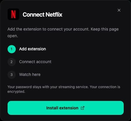 Connect your streaming account